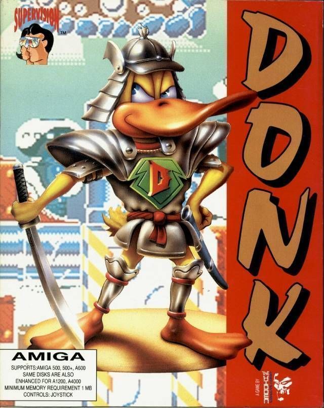 Donk! - The Samurai Duck! (OCS & AGA)_Disk1 (USA) Game Cover