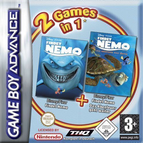 2 In 1 - Findet Nemo & Das Abenteuer Geht Weiter (Europe) Game Cover