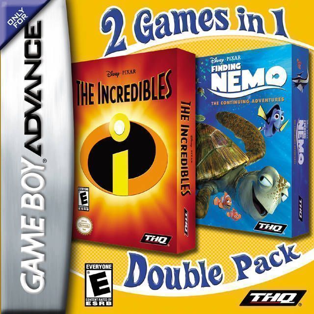 2 In 1 - Finding Nemo & Finding Nemo The Continuing Adventures (Europe) Game Cover