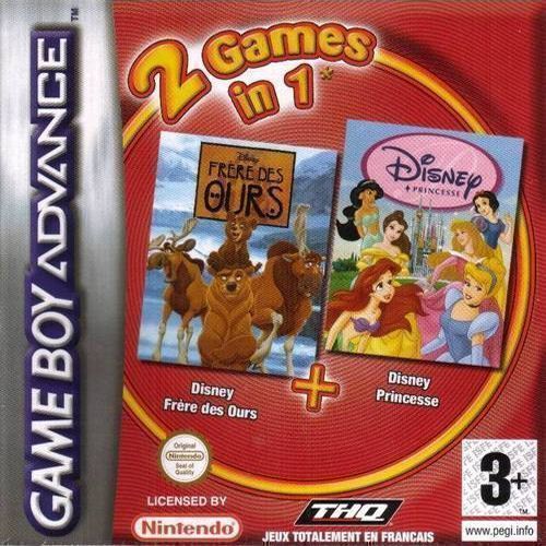 2 In 1 - Frere Des Ours & Disney Princesse (France) Game Cover