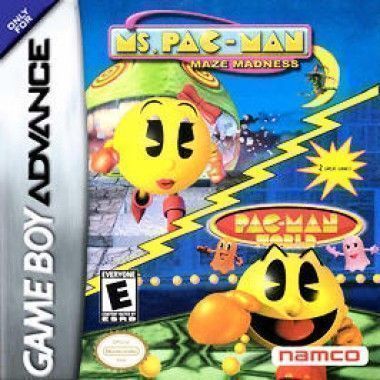 2 In 1 - Ms. Pac-Man - Maze Madness & Pac-Man World (Europe) Game Cover