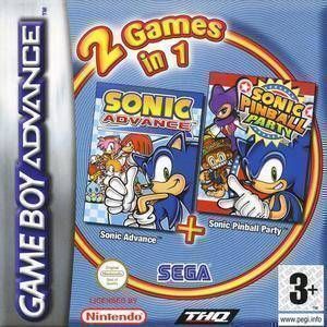 2 In 1 - Sonic Advance & Sonic Pinball Party (Europe) Game Cover