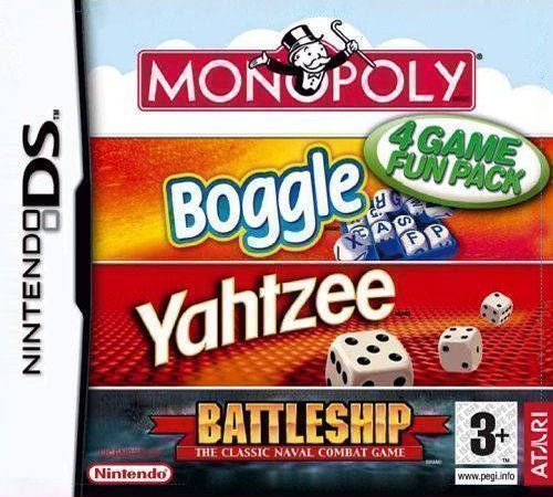 0788 - 4 Game Fun Pack - Monopoly + Boggle + Yahtzee ...