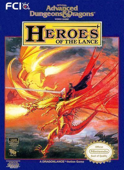 AD&D Heroes Of The Lance (USA) Game Cover