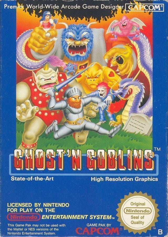 Ghosts & Goblins Hardtype (Hack) (USA) Game Cover