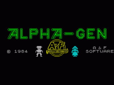 Alpha-Gen (1984)(A & F Software) (USA) Game Cover