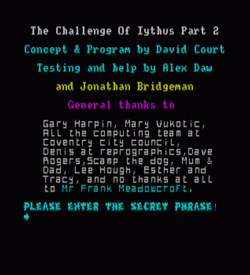 Challenge Of Iythus, The (1988)(Creative Juices)(Side A)[a][128K]