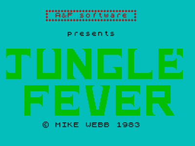 Jungle Fever V2 (1983)(A & F Software) (USA) Game Cover
