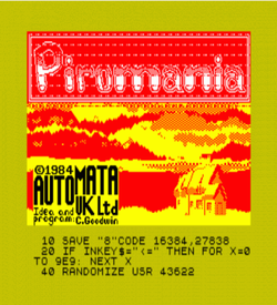 Piromania (1984)(Automata UK)
