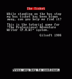 Ticket, The (1986)(Gilsoft International)